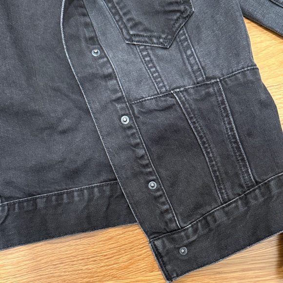 All Saints Black Jean Jacket - Picture 4 of 6